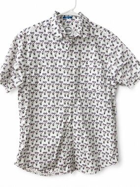 Men’s July 4th Button Down Casual Shirt Dikotomy Size Large